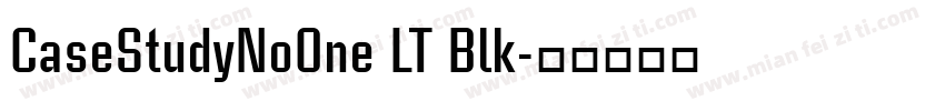 CaseStudyNoOne LT Blk字体转换